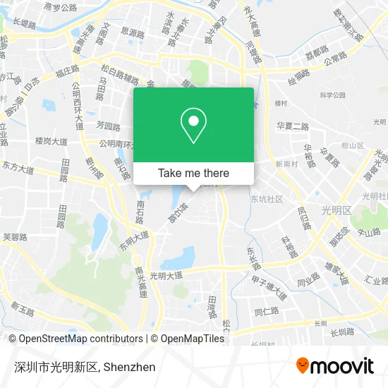 深圳市光明新区 map