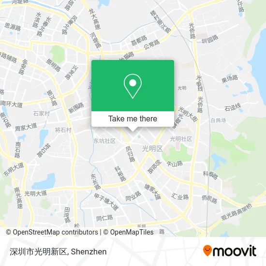 深圳市光明新区 map