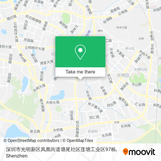 深圳市光明新区凤凰街道塘尾社区莲塘工业区97栋 map