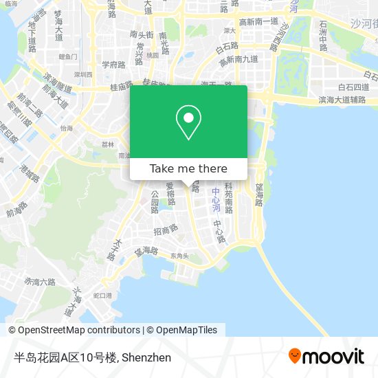 半岛花园A区10号楼 map