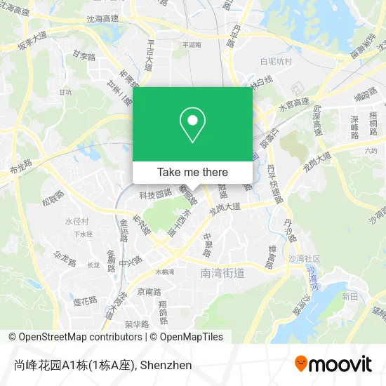 尚峰花园A1栋(1栋A座) map