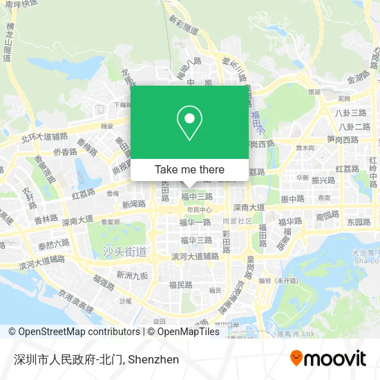 深圳市人民政府-北门 map