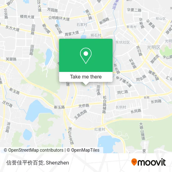 信誉佳平价百货 map