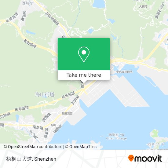 梧桐山大道 map