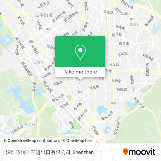 深圳市俏十三进出口有限公司 map