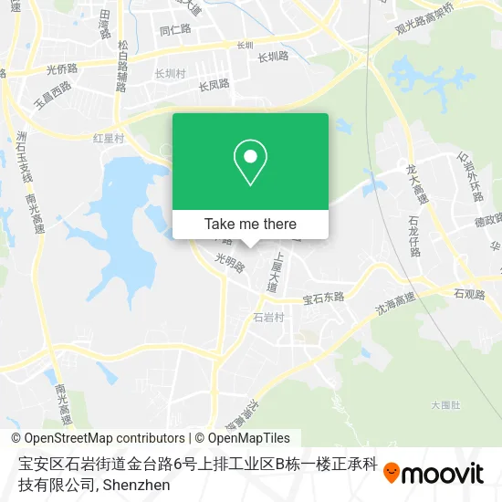 宝安区石岩街道金台路6号上排工业区B栋一楼正承科技有限公司 map