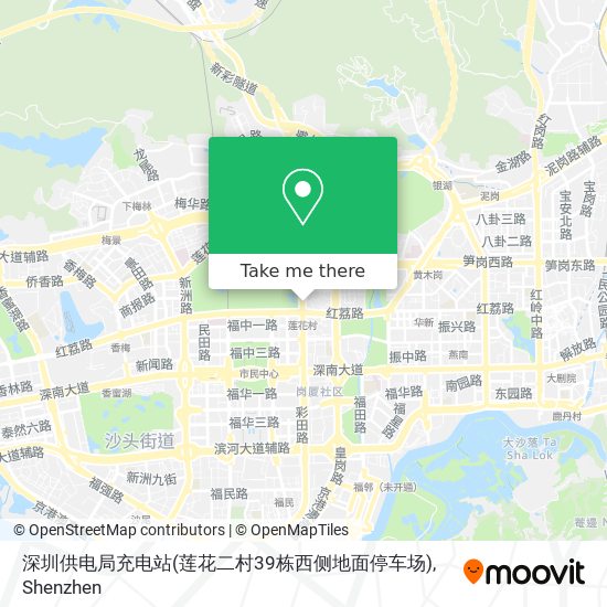 深圳供电局充电站(莲花二村39栋西侧地面停车场) map