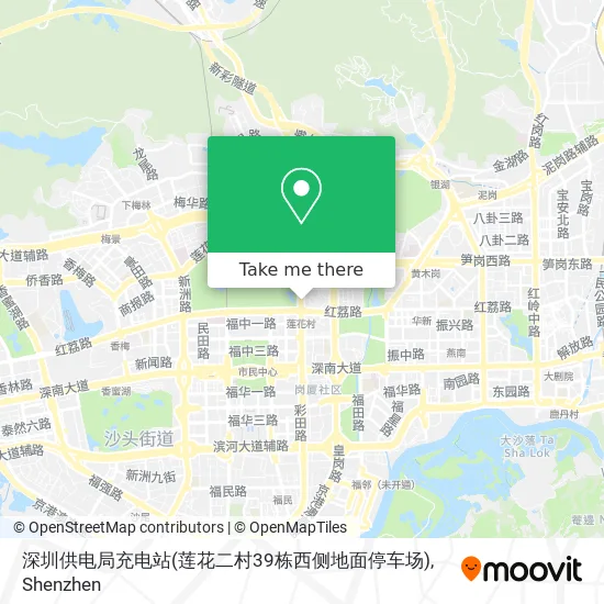 深圳供电局充电站(莲花二村39栋西侧地面停车场) map