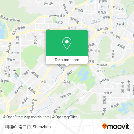 圳埔岭-南二门 map