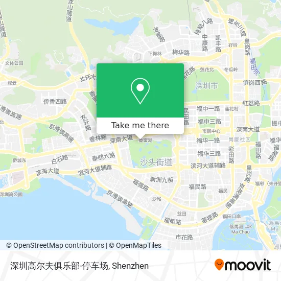 深圳高尔夫俱乐部-停车场 map