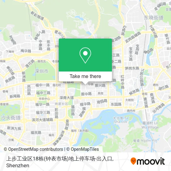 上步工业区18栋(钟表市场)地上停车场-出入口 map