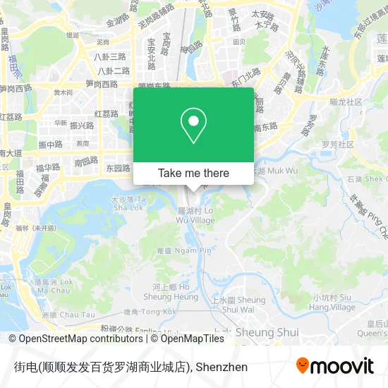 街电(顺顺发发百货罗湖商业城店) map