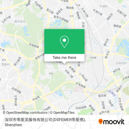 深圳市蒂斯芙服饰有限公司(DSFEMER蒂斯弗) map