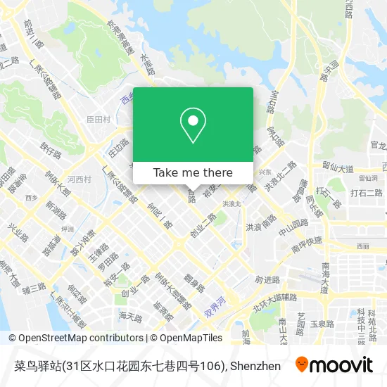 菜鸟驿站(31区水口花园东七巷四号106) map