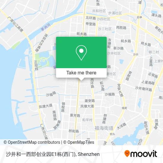 沙井和一西部创业园E1栋(西门) map