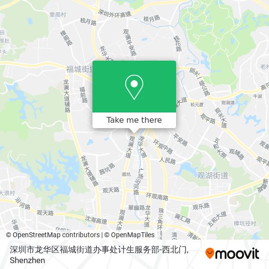 深圳市龙华区福城街道办事处计生服务部-西北门 map
