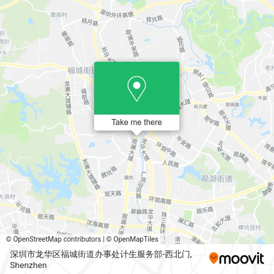 深圳市龙华区福城街道办事处计生服务部-西北门 map
