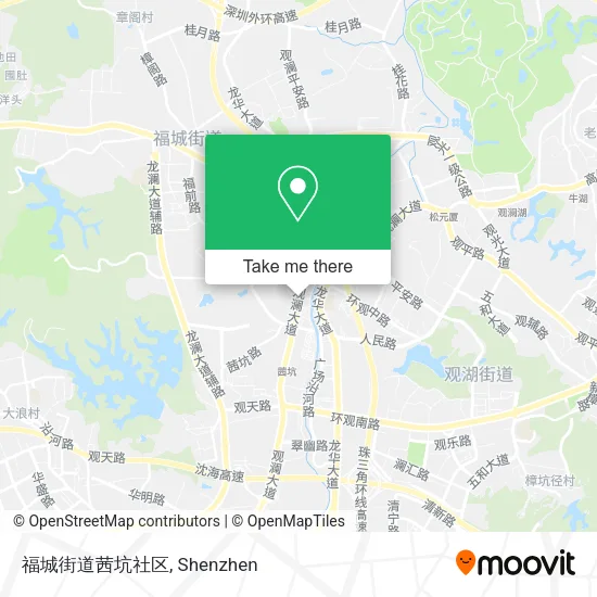 福城街道茜坑社区 map