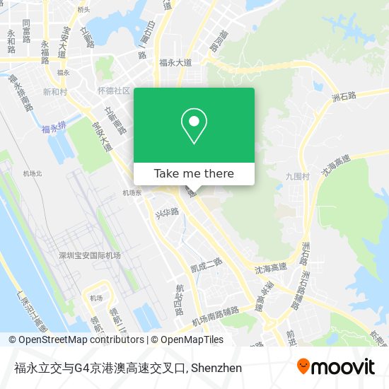 福永立交与G4京港澳高速交叉口 map