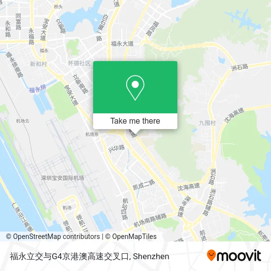 福永立交与G4京港澳高速交叉口 map