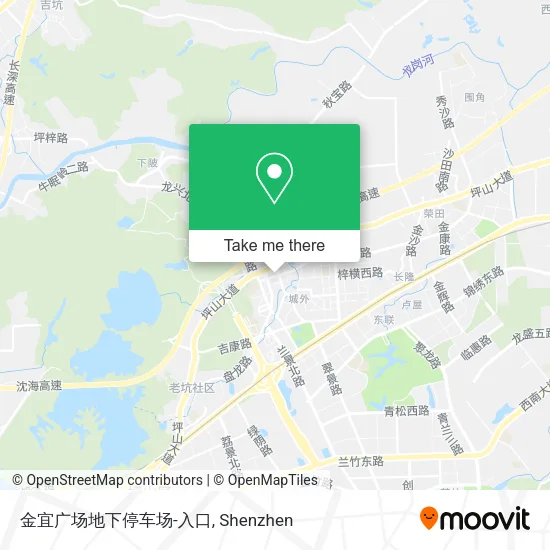 金宜广场地下停车场-入口 map