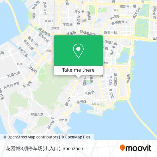 花园城3期停车场(出入口) map