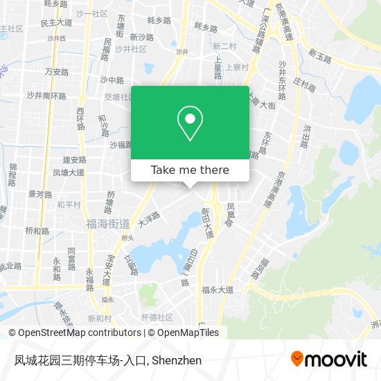 凤城花园三期停车场-入口 map