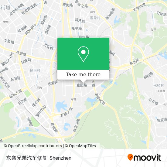东鑫兄弟汽车修复 map