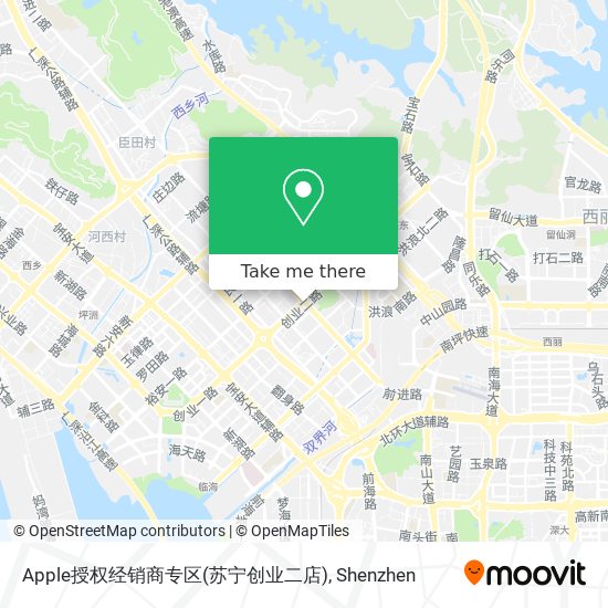 Apple授权经销商专区(苏宁创业二店) map