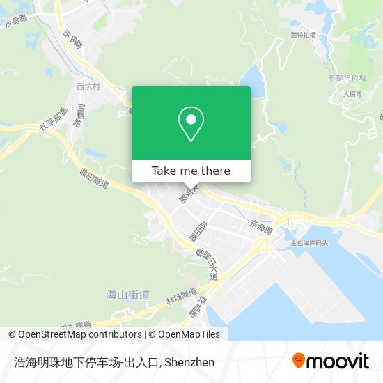 浩海明珠地下停车场-出入口 map