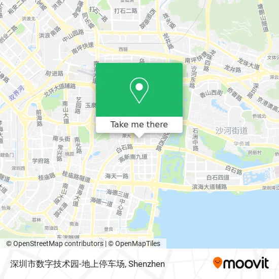 深圳市数字技术园-地上停车场 map