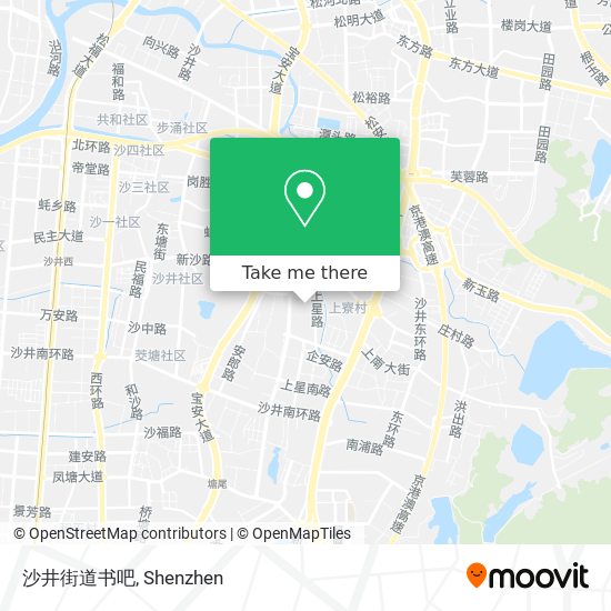沙井街道书吧 map