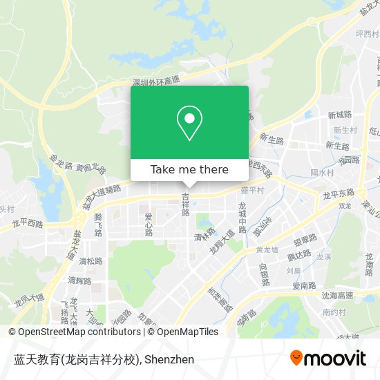 蓝天教育(龙岗吉祥分校) map