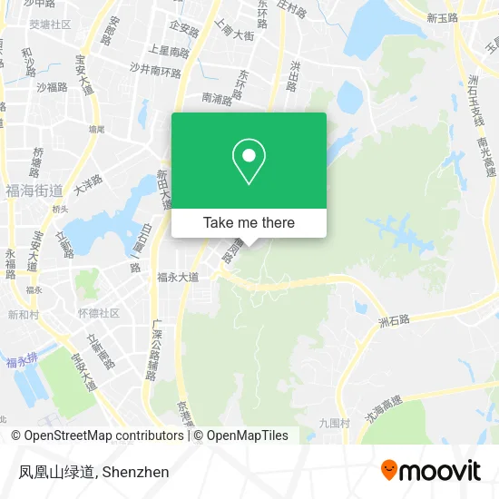 凤凰山绿道 map
