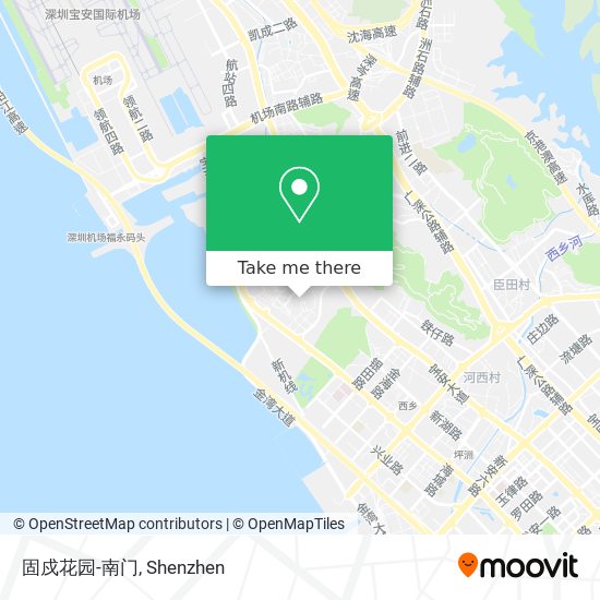 固戍花园-南门 map