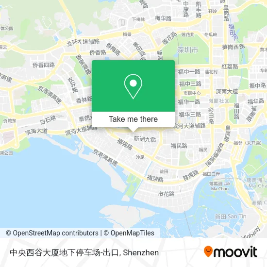 中央西谷大厦地下停车场-出口 map