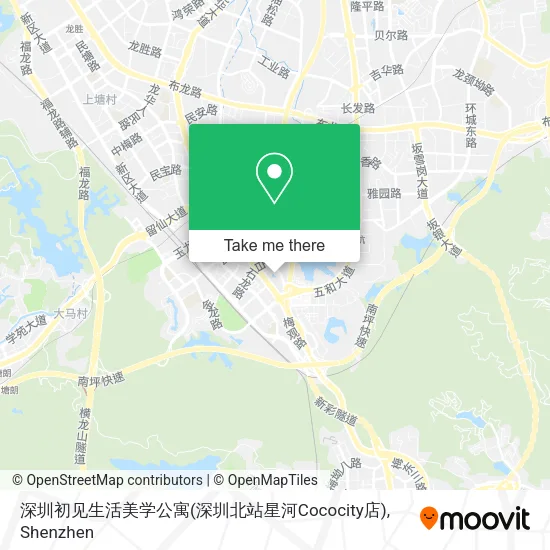 深圳初见生活美学公寓(深圳北站星河Cococity店) map