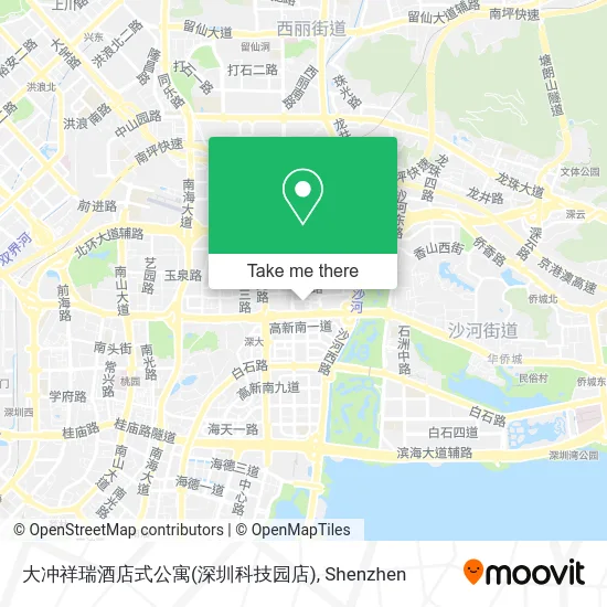 大冲祥瑞酒店式公寓(深圳科技园店) map