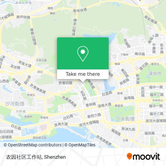 农园社区工作站 map