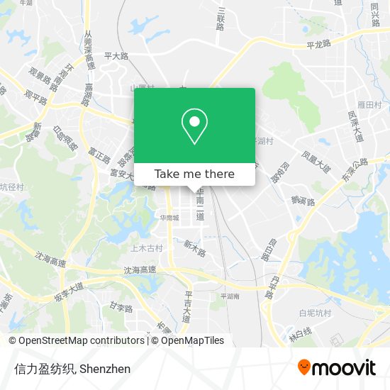 信力盈纺织 map