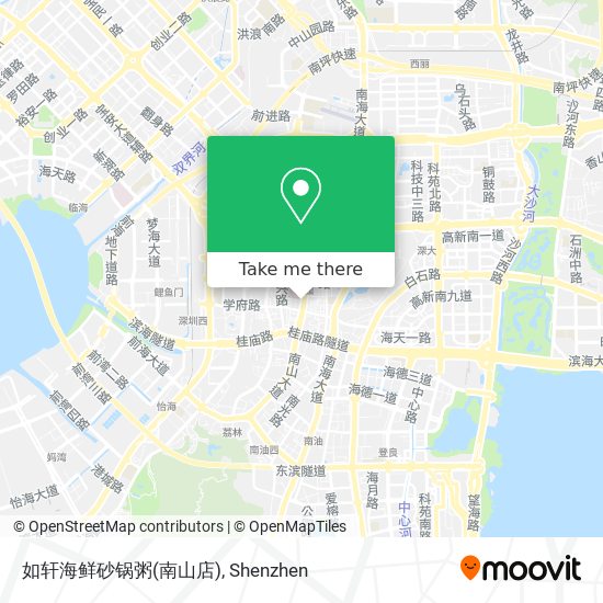 如轩海鲜砂锅粥(南山店) map