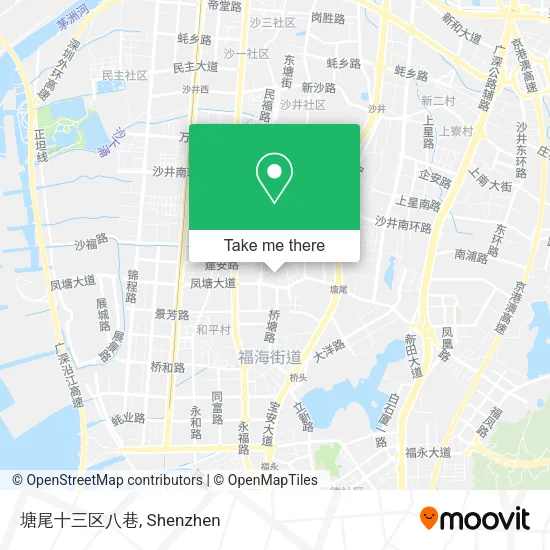 塘尾十三区八巷 map