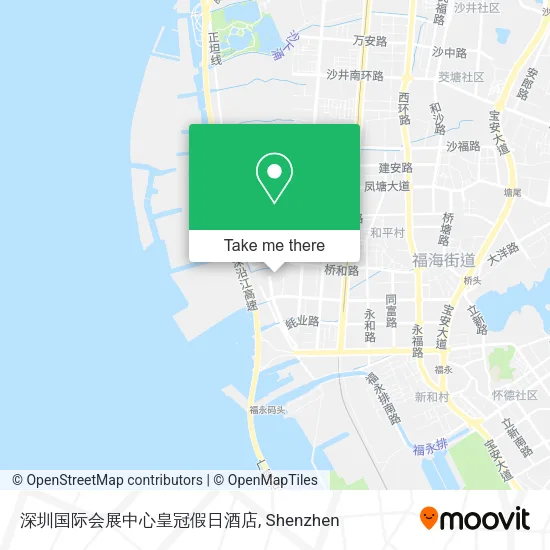 深圳国际会展中心皇冠假日酒店 map