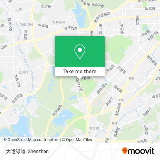 大运绿道 map
