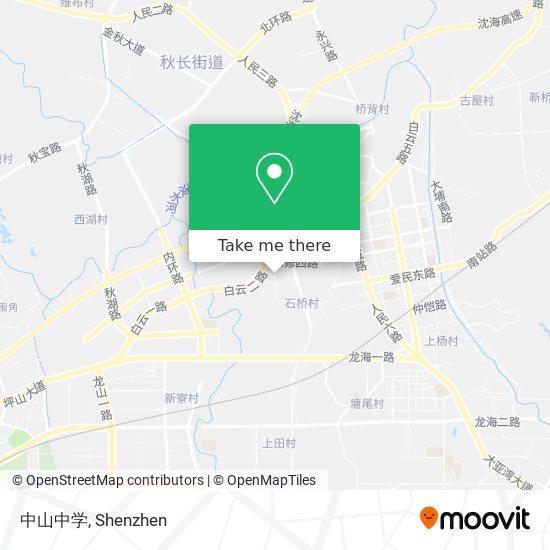 中山中学 map