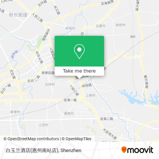白玉兰酒店(惠州南站店) map