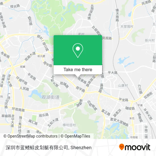 深圳市蓝鳍鲸皮划艇有限公司 map