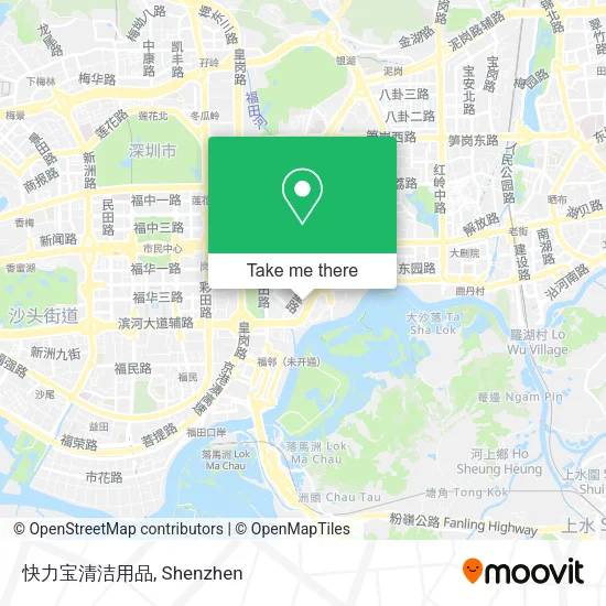 快力宝清洁用品 map
