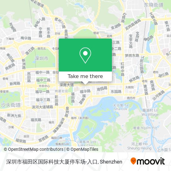 深圳市福田区国际科技大厦停车场-入口 map
