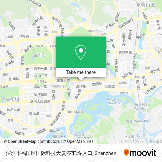 深圳市福田区国际科技大厦停车场-入口 map